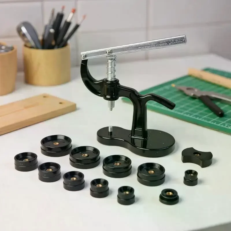 1Set Pressure Repair Press Tool Watch Back Closer Watchmaker Tools Case Crystal Glass Hand-tools Kits