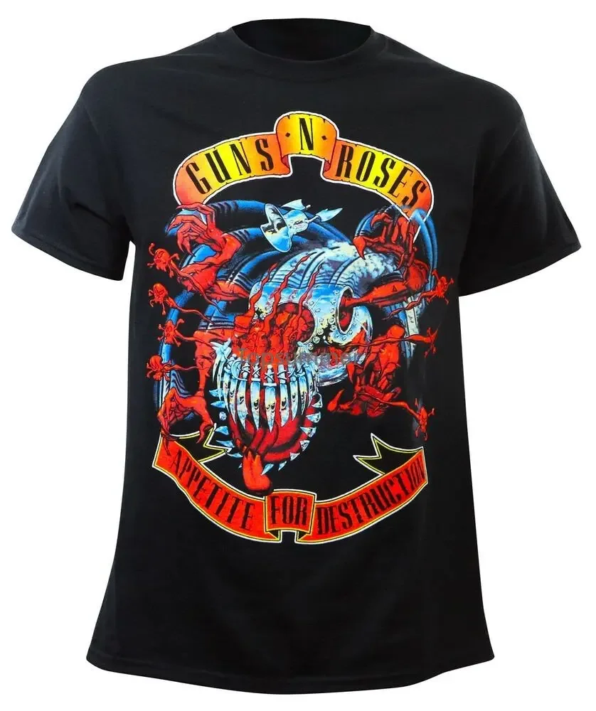 Authentic Guns N Roses Avenger Banner Toxic Black T-Shirt S-2Xl New