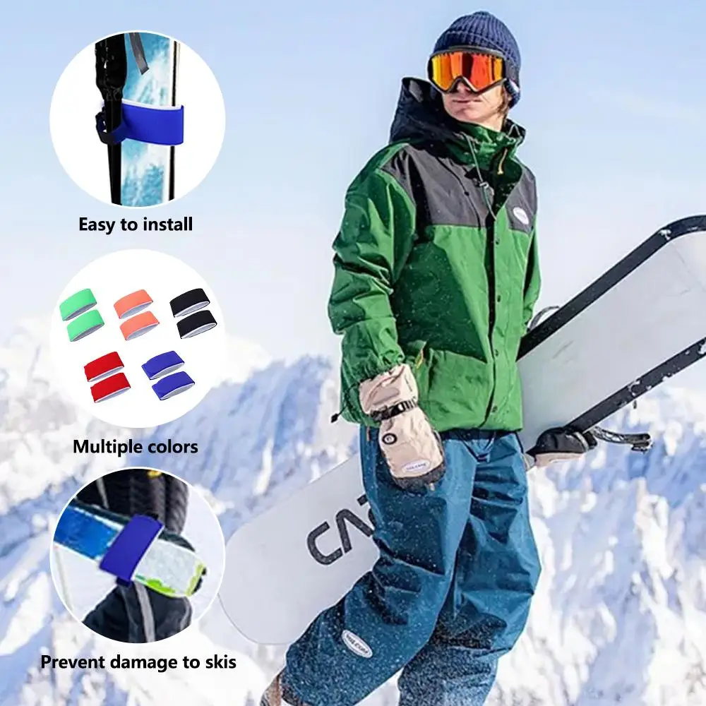 

Ski Straps Ski Wraps Straps Ski Fastener Straps Transport Your Skis Multipurpose Ski Wraps Ties for Outdoor Ski Accessories C9Y9