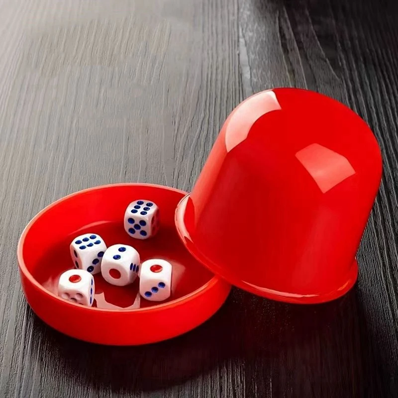 2025 Trendplastic Poker Dice Cup Set With 5 Dices Shaking Cup Drinking Board Game Dice Box