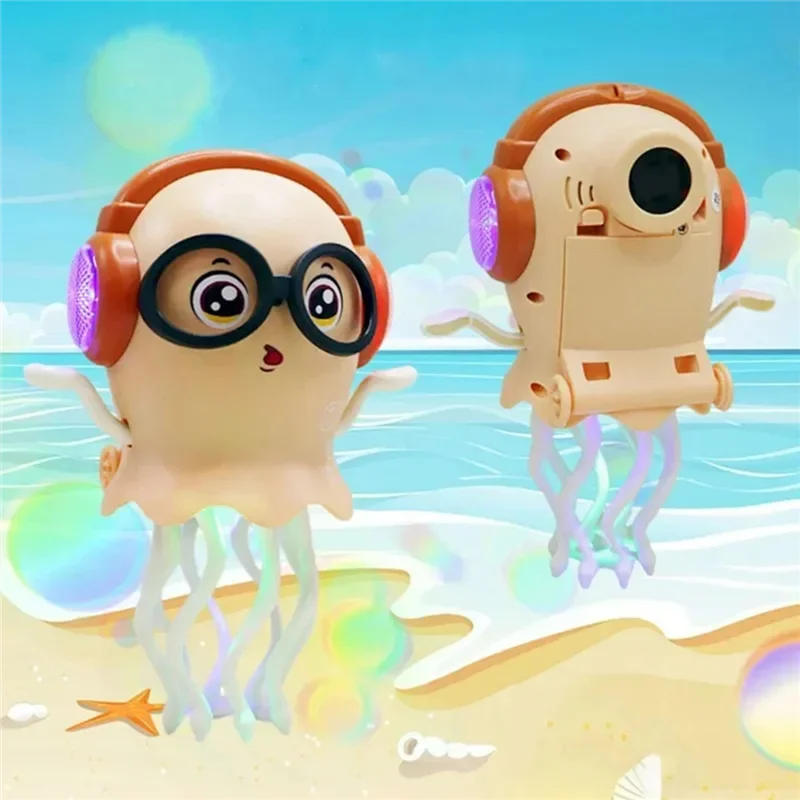 CYGJ-Pulpo Elétrico Caminhando Dançando Com Luzes Musicais Pet Eletrônico Para Crianças
