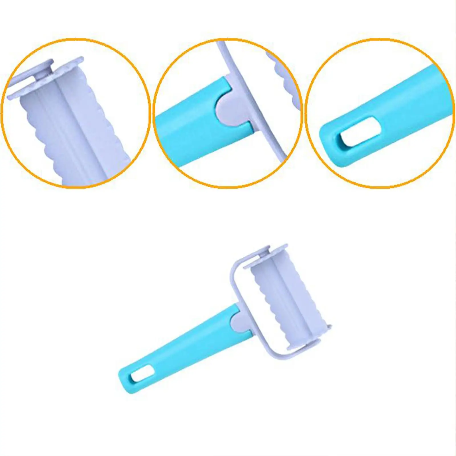 Cookie Roller Cutter Durable ABS Material Dough Cutting Tool Pastry Biscuit Ravioli Cutter for Home Bakery Kitchen