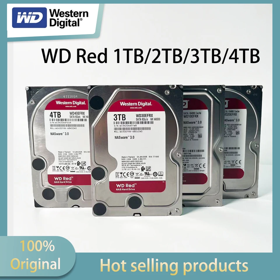 Western Digital WD Red 1TB/2TB/3TB/4TB 5400 RPM 64MB NAS