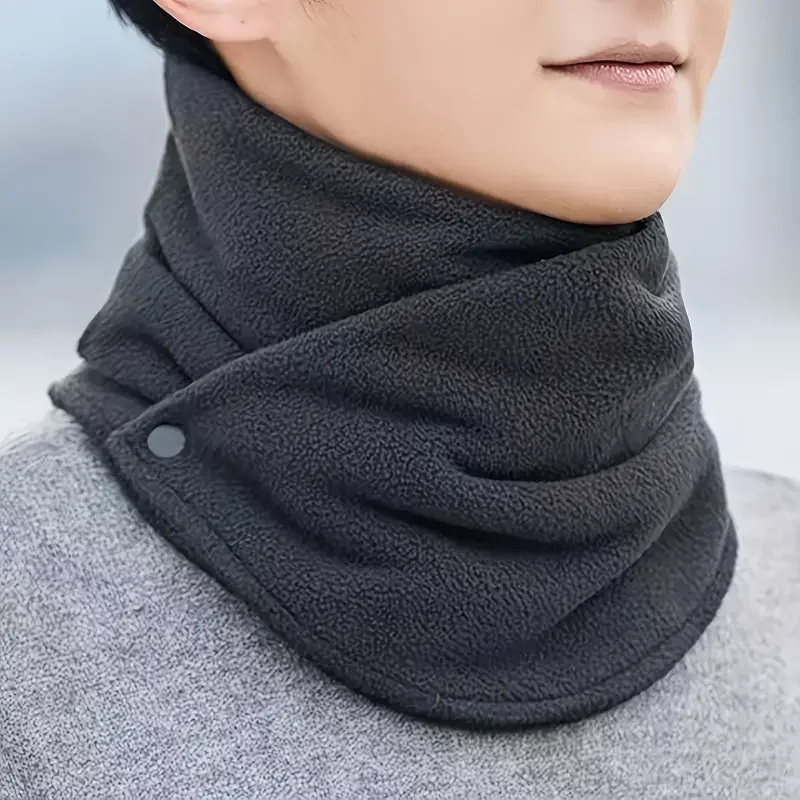 Winter Neck Scarf Thermal Anti-Cold Fleece Neck Scarf Winter Outdoor Sports Scarves Cold-proof Collar Neckerchief Ski Tube Scarf