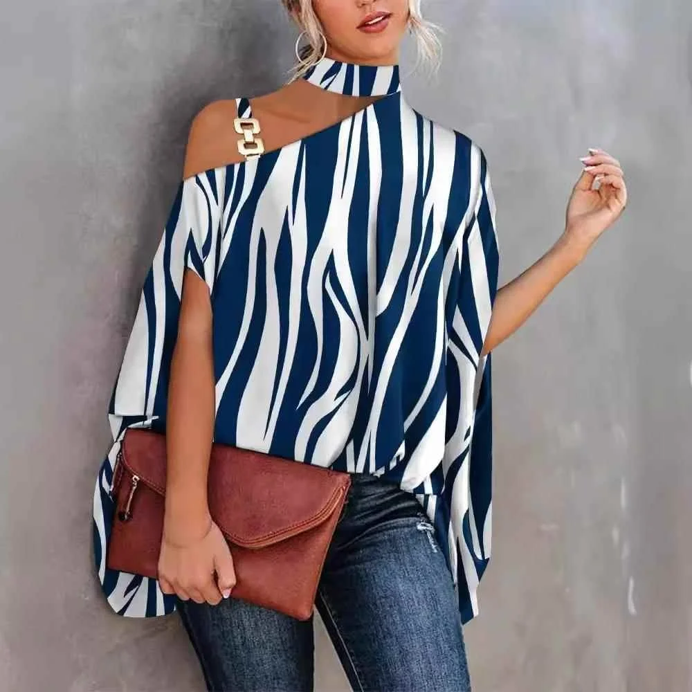 

Women's Printed Hanging Ne irt Commute Sle Loose Fit Polyester Fiber Batwing Sve ort Sve Deformable Summer irt