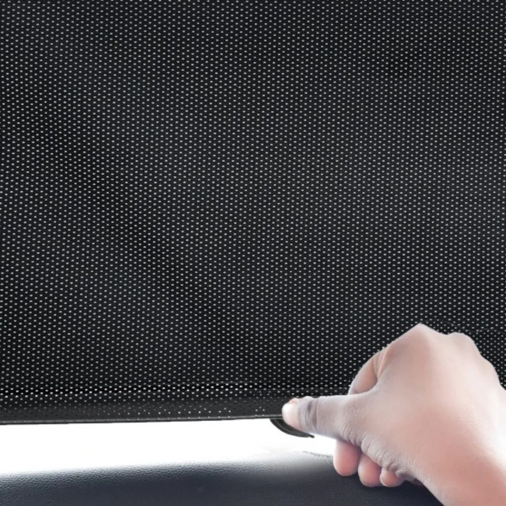 

Universal Retractable Car Sunshade Roller Easy Slide Mechanism Compact Storage UV Blocking Window Visor Glare Reduction