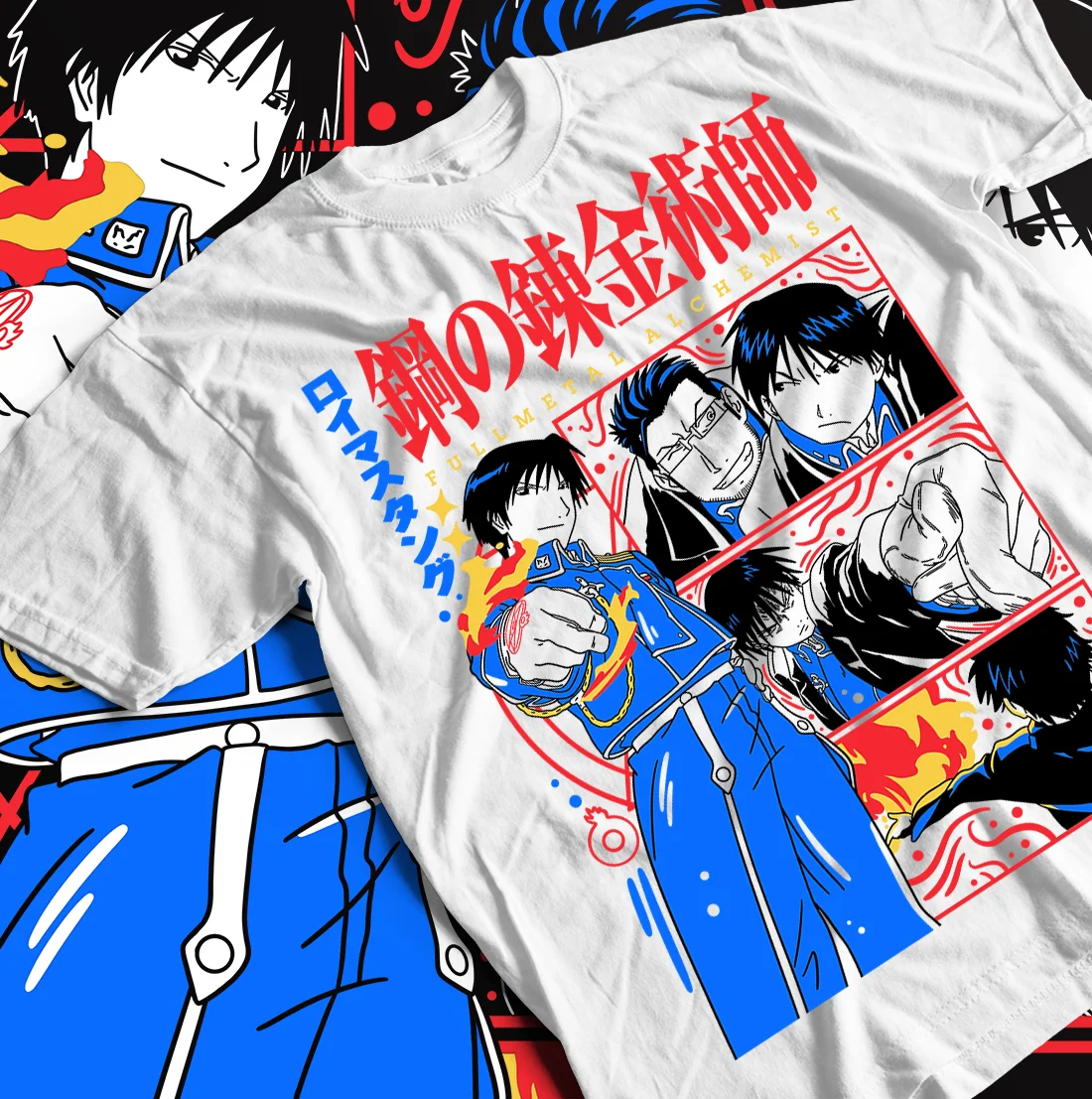 Fullmetal Alchemist T-Shirt Roy Mustang Lust FMA Anime Girl Gifts Shirt All Size