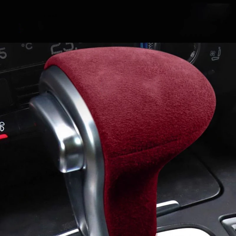 

1pc Suede Car Gear Shift Knob Cover for Left Driving Hand Compatible with AUDI A4 B8 A5 A6 C7 S7 Q5 Q7 2011-2016 Car Accessory