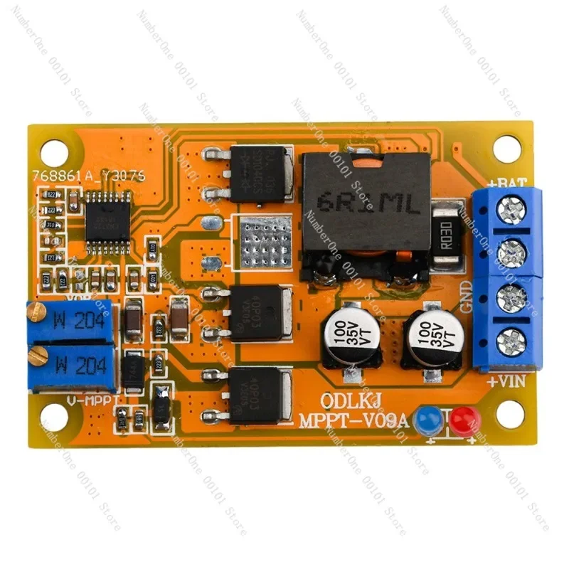 Upgraded 6A MPPT Solar Charger Panel Lithium Battery Charging / Battery Charging Panel Low Power Consumption