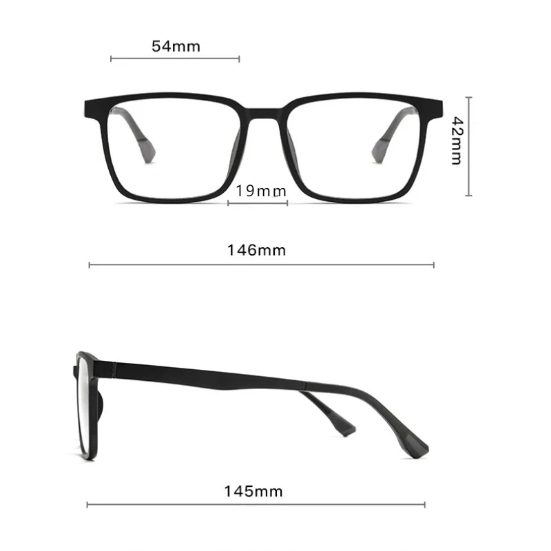 KY-Lunettes de soleil à clipser magnétiques pour hommes et femmes, lunettes de lecture à vision nocturne, lunettes de myopie, flip-up, TR90, 2191