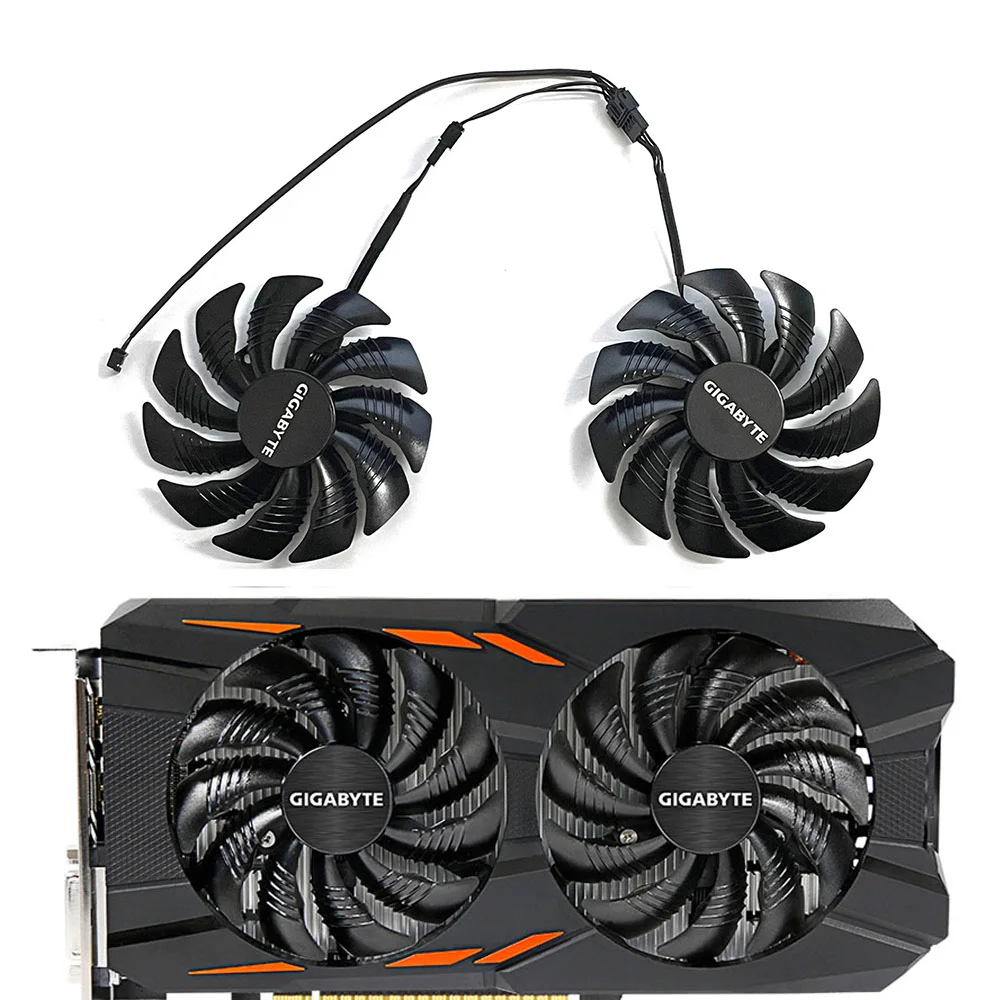Wentylator GPU PLD09210S12HH T129215SU 88mm 4pin 0.5A RX570 580 do kart Radeon Aorus RX580/570 Gigabyte GV-RX570AORUS GV-RX580AORUS