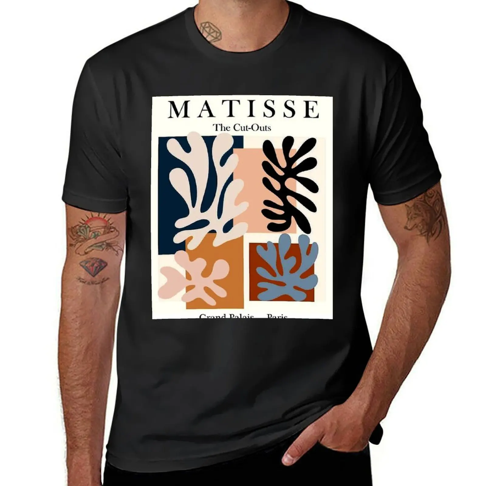 GRAND PALAIS : Vintage Matisse The Cut Outs Exhibit Advertising Print T-Shirt shirts graphic tees for a boy men t shirts