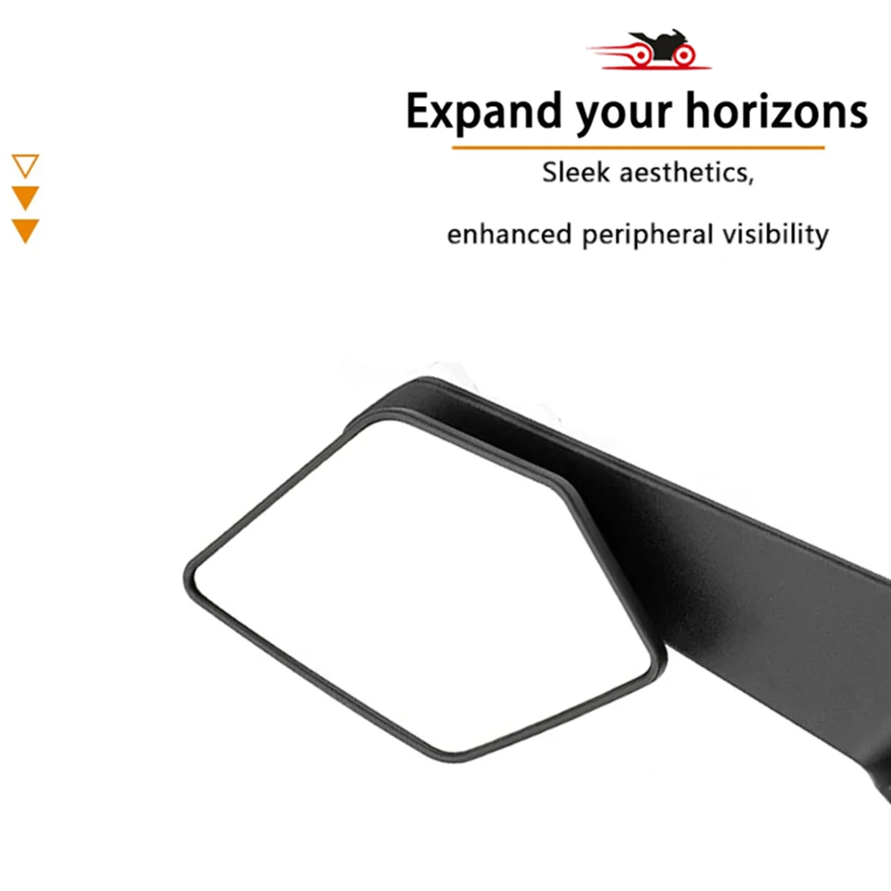 Track Certified Wide-angle Motorcycle Fixed Wind Wing Rearview Mirror For Honda GROM Tank Pad GROM MSX 125 MSX 125 Grom 125 - view 4