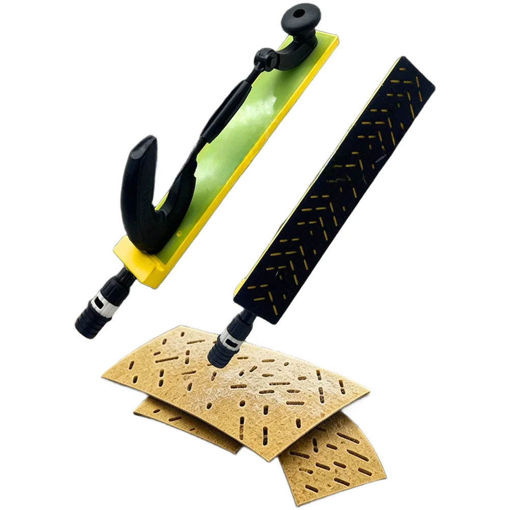 Curved Sanding Pad Supporting For Auto Bodywork and Woodworking Tasks with Integrated Dust Extraction Functionality