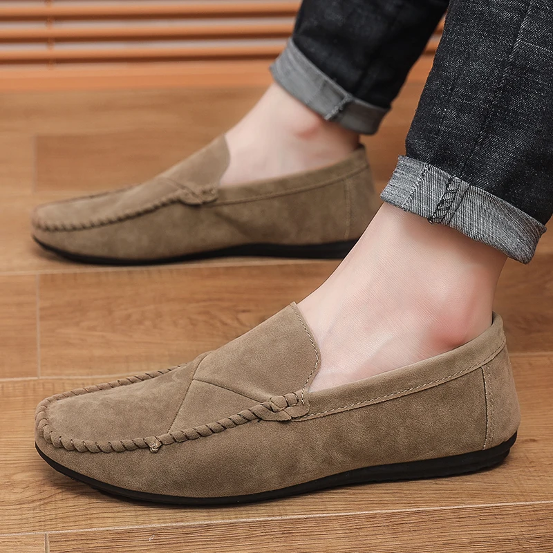 

Men Simple All Match Business Loafers Flat Wear Resistant Bottom Soft Cushion Formal Suit Workplace Daily Shoes