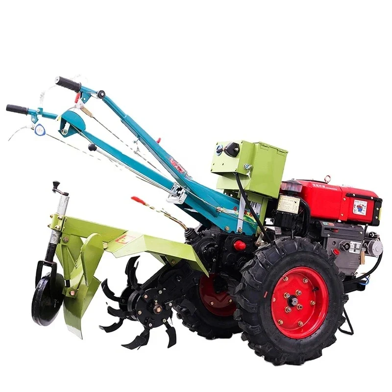 Farm Garden Multi-Purpose Agricultural Equipment Hand Support New Second-hand Mini Small Tractor Two Wheels