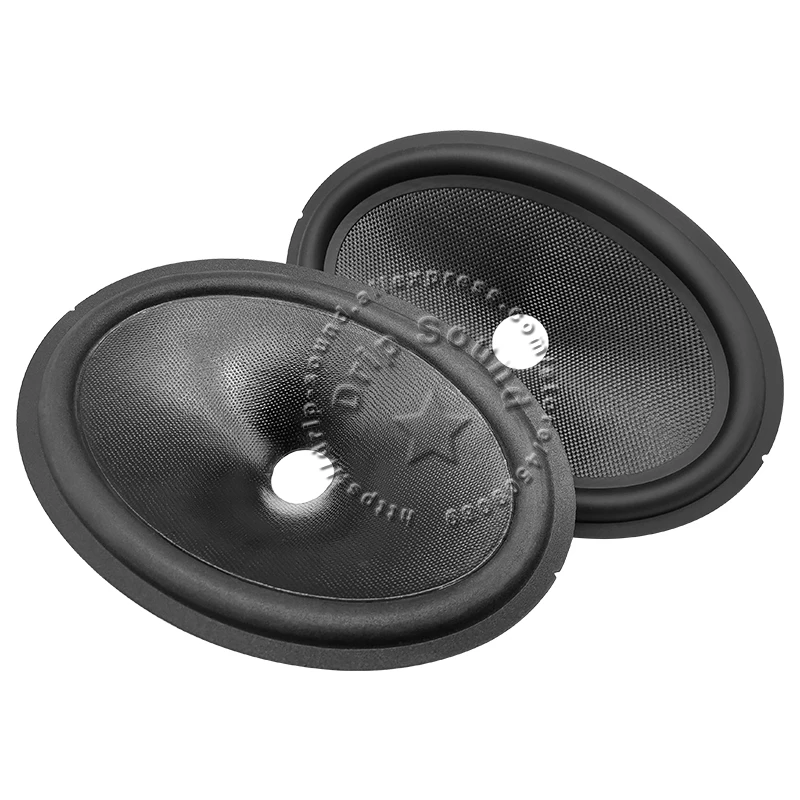 2ชิ้น6x9นิ้วลำโพงขอบยางไฟเบอร์กลาส/โฟมอ่างกระดาษกรวยไดอะแฟรมแบบสั่นอะไหล่ซ่อมวูฟเฟอร์25มม