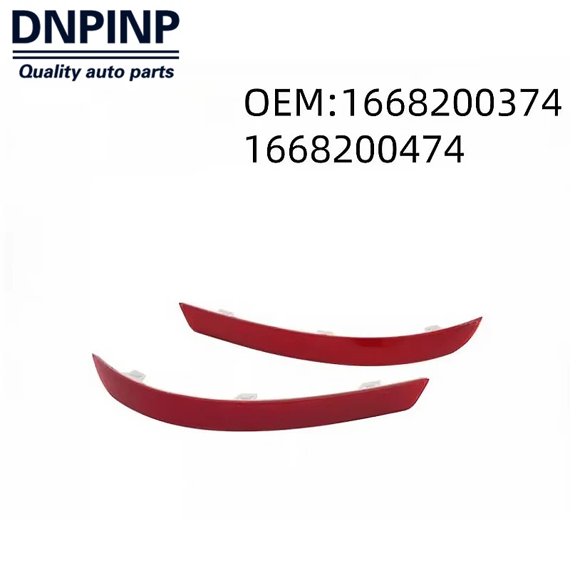 

1Pair Left Right Rear Bumper Reflector For 2013-2019Mercedes Benz GL350 320 350 420 450 500 550 X166 1668200374 1668200474