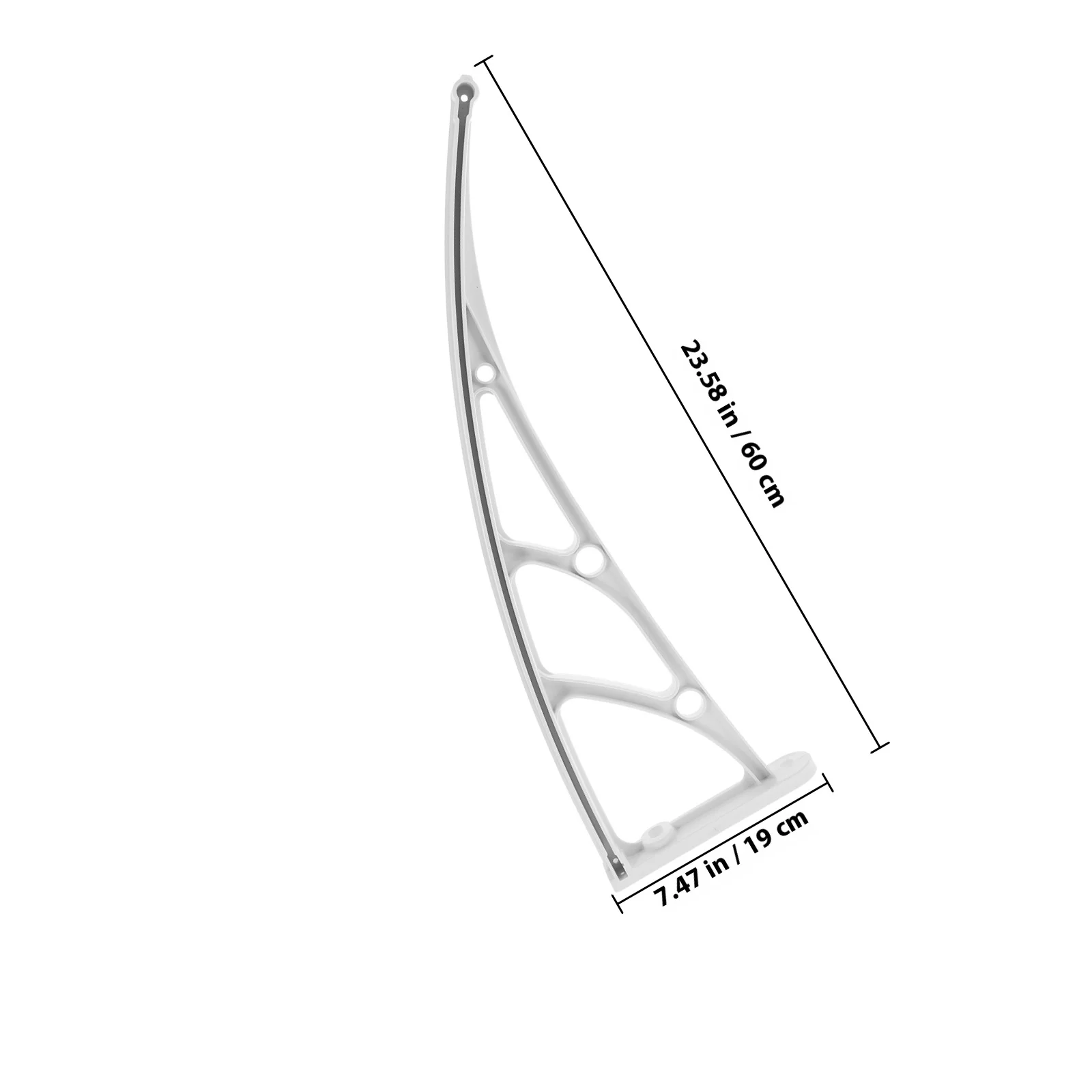 Reinforced PVC Awning Bracket Easy Install Disassemble Outdoor Window Door Patio Canopy Support for Retractable Motorized Manual