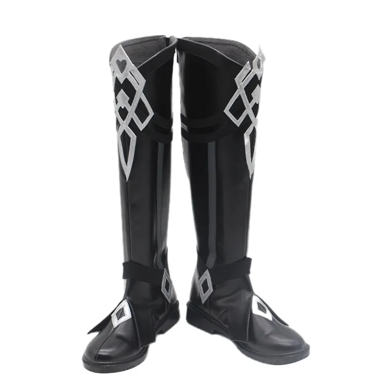 II Capitano Cosplay Shoes Game Genshin Impact Thrain Cosplay Props PU Leather Shoes Halloween Carnival Boots Custom Made
