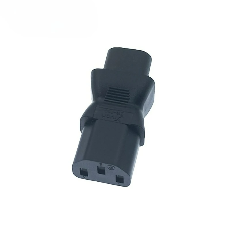 Black Copper IEC320 C8 TO C13 Printer Computer Power Adapter Plug Figure 8 male to C13 female PDU Power Receptacle 10A