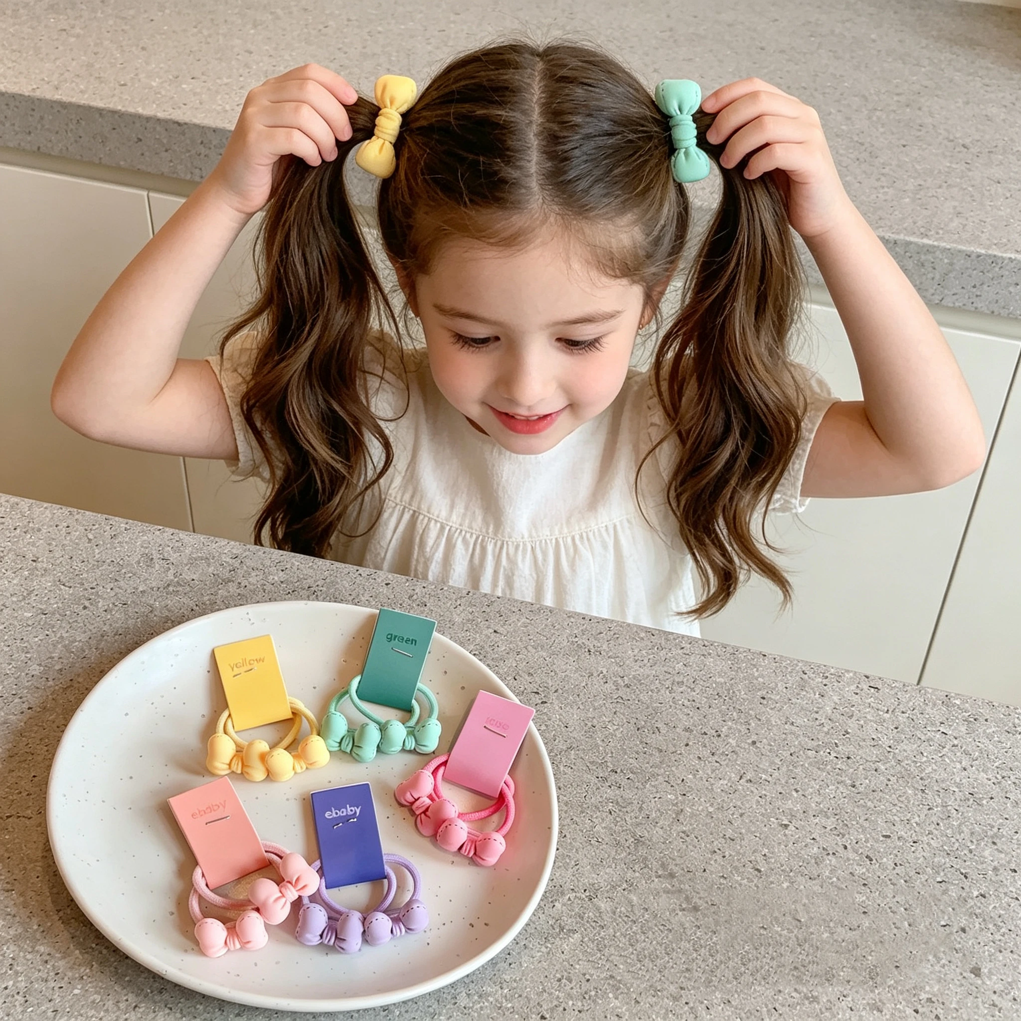 5 attaches pour cheveux avec n - Kids Outdoor Decor avis et prix