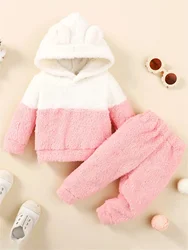 Winter     newborn  infant    baby   girls   sweater   baby  set   Long-sleeved    hooded  soft   fashion   cute  baby  clothing