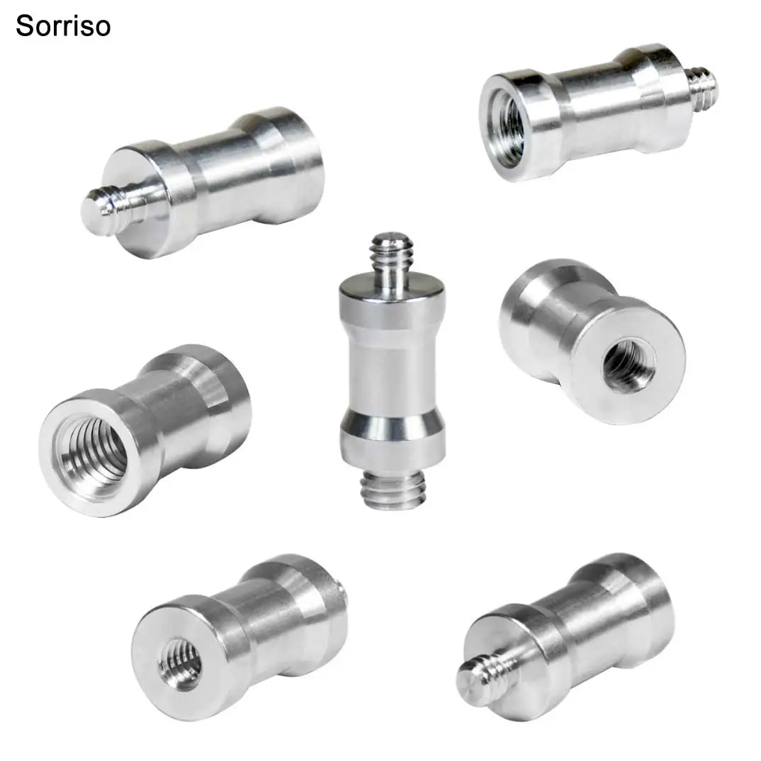 카메라 암수 변환 나사, Dslr 라이트 스탠드 삼각대용 고정 마운트 변환기, 1/4 인치, 3/8 인치, 20 스레드