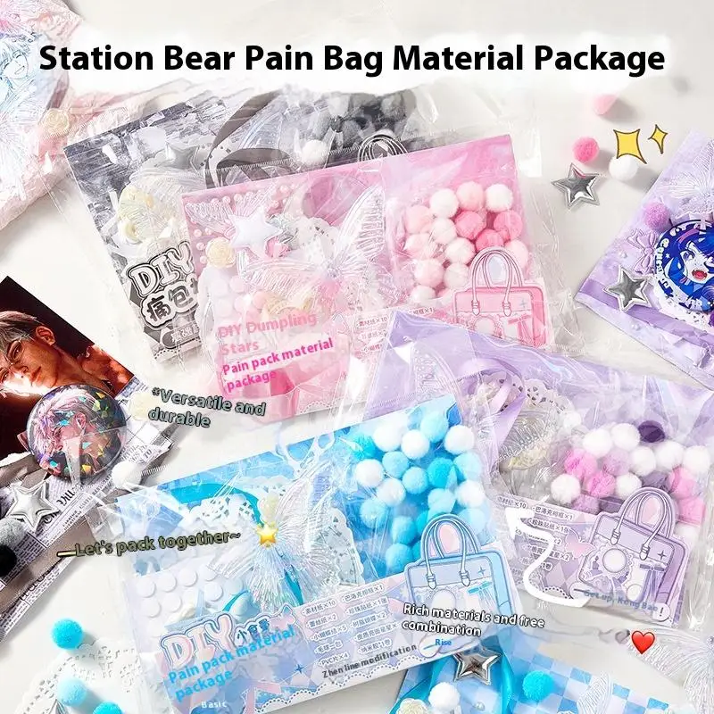 1Set Paper Stickers DIY Itabag Insert Material Retro Lace Ribbon Itabag Decor DIY Material Creative Colorful