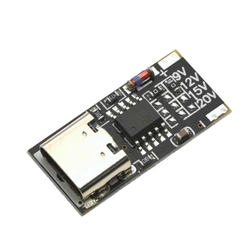 Typ-C PD QC Schnelllade-Auslöser-Modul 5A USB-C DC 9V 12V 15V 20V Spannungserhöhungsmodule für Router und Modem – Detail 1