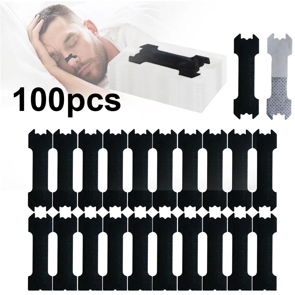 

100/50/10 шт. черные полоски для носа, сверхпрочные полоски для носа, неинвазивные полоски против храпа для лучшего сна, для взрослых и детей