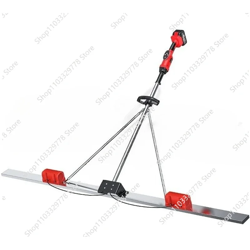 Concrete lithium battery construction machinery double motor electric spatula polishing machine 1.5 meters flat vibration ruler