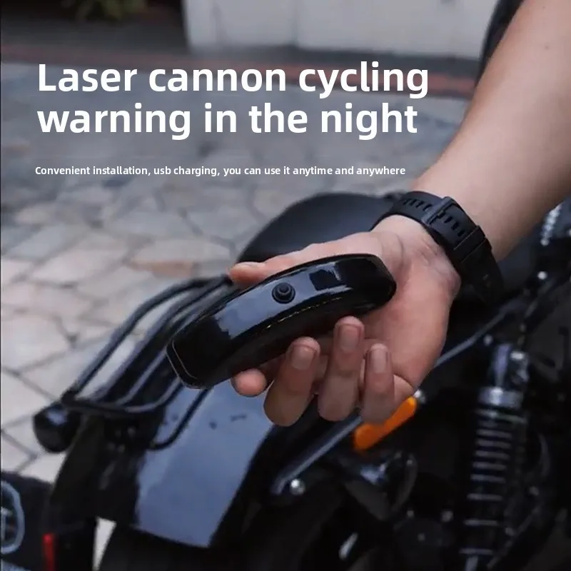 Motorcycle Green Projector Warning Light LED Decoration Anti-collision Tail Light LED Navigation light Strobe Antenna light