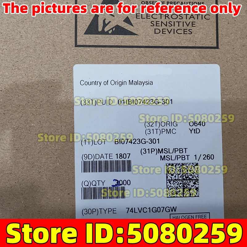 200-30 piezas, 74LVC2G07GW SOT363 / 74LVC1G07GW SOT-353 Buffer VS/V7 con salida de drenaje abierto, accesorio para juegos, Original, nuevo