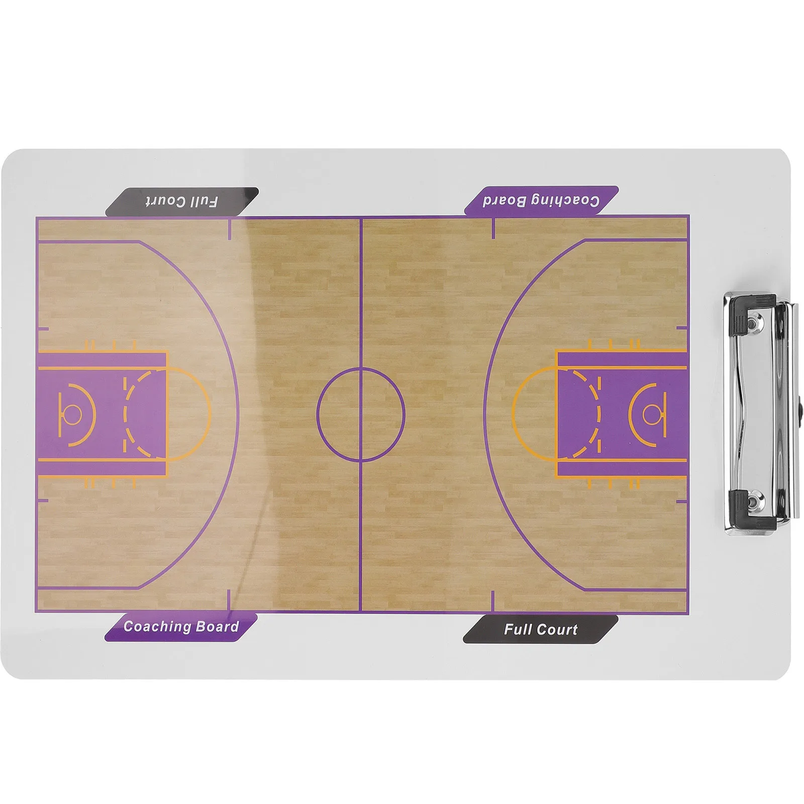 1Set Papan Pelatihan Bola Basket 2 Sisi Papan Tulis Dapat Dihapus Aksesori Pelatihan Pemain Aksesori Bola Basket