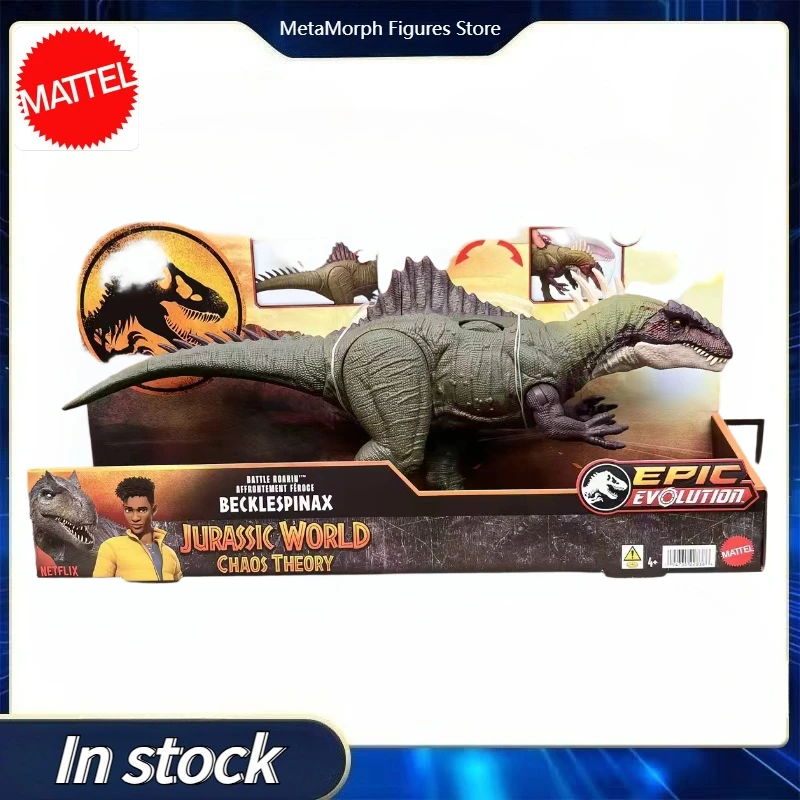 Original Original MATTEL Jurassic World Chaos Theory Becklespinax Battle Roarin Action Toys Figure Collection Models