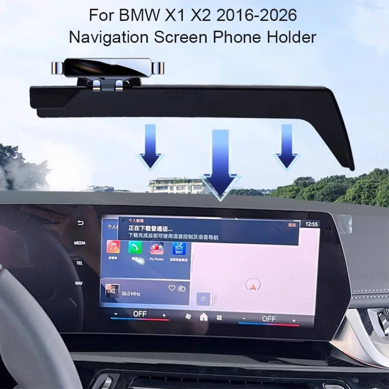 Car GPS Screen Navigation Stand Auto Special Phone Holder Decoration Modify Accessories For BMW X1 X2 5 6 Series GT I5 2016-2026