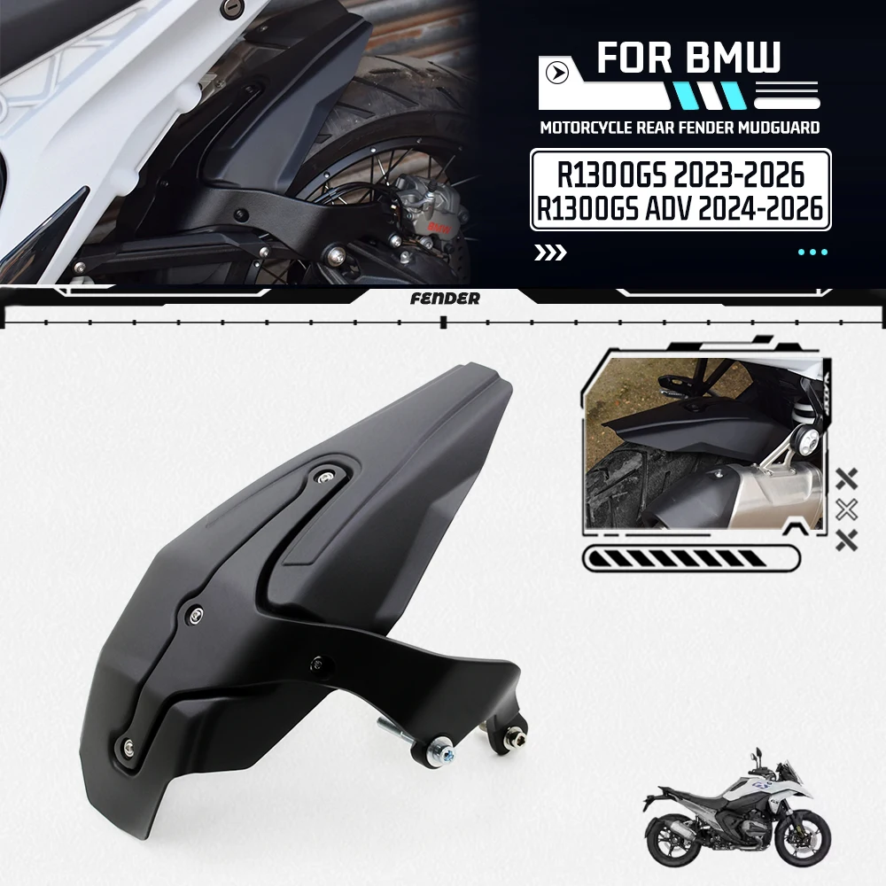 Für BMW R1300GS R1300 GS R 1300 GS ADV Adventure 2023-2026 Motorrad-Zubehör Hinterer Kotflügel Schmutzfänger Reifenschutz Spritzschutz