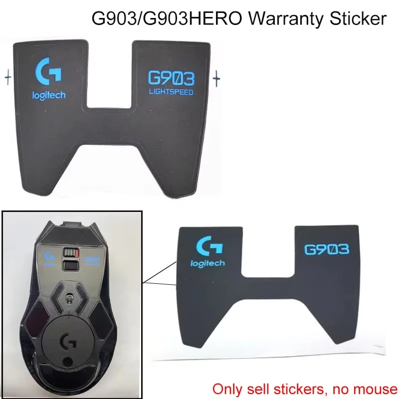 For G903PRO/G903hero LIGHTSPEED Mouse Replacement Parts Foot Sticker Logo Warranty Bottom Sticker Wear-Resistant Smooth