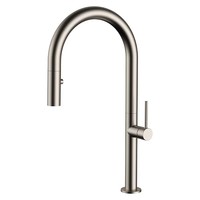 Luxury Brass Kitchen sink faucet High Quality Copper Hot cold water Kitchen Tap Modern Design One Hole One Handle,Brushed Nickel