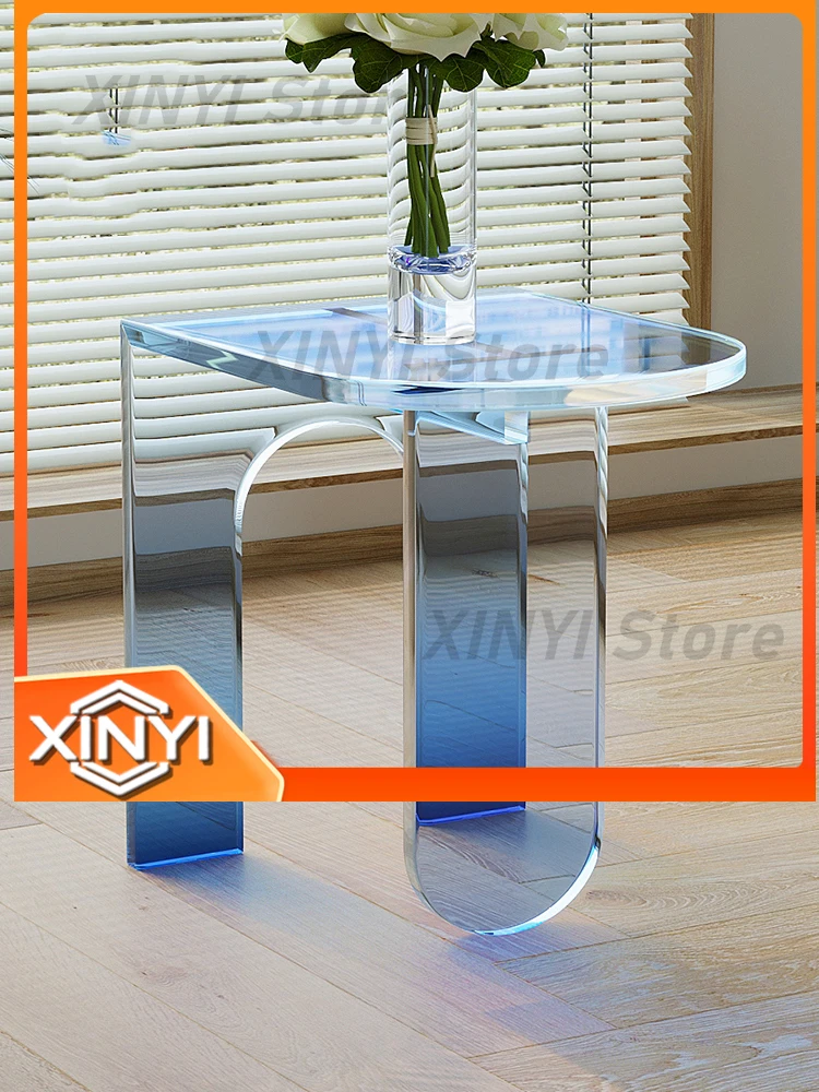 Acrylic Small Coffee Table for 45×37×45 cm Tea Table Book Shelf Magazine Stand Creative Colorful Modern Furniture for Office