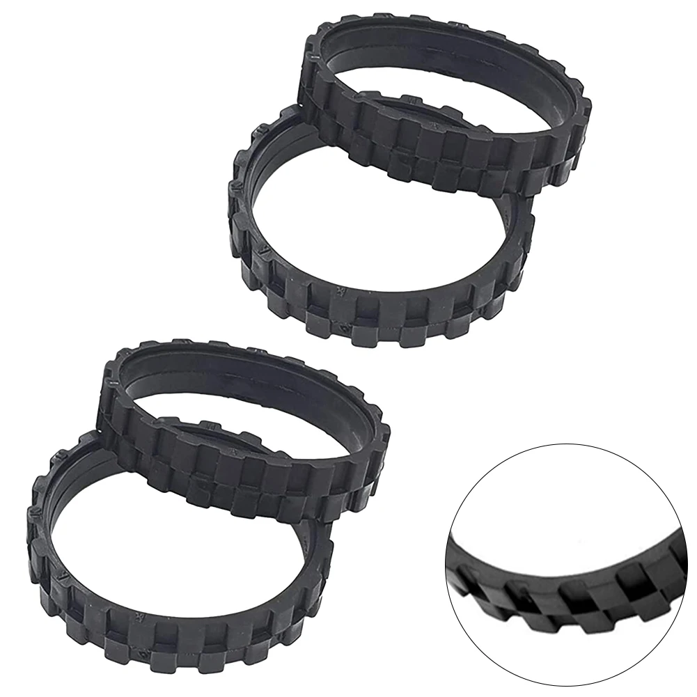 Reliable Vacuum Robot Tire Replacement  Set of 4  Anti Slip Rubber Material  Fits Wheels Series 5/6/7/8/9/I7 S9+