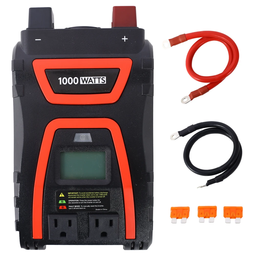 

1000 Watts Power Inverter Modified Sine Wave Car LED Display , Portable AC Power Emergencies, Job Sites, Trucks Boats Off Grid
