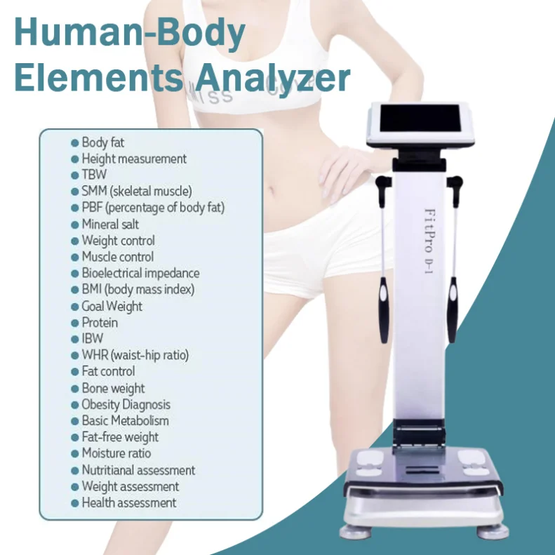 Skin Diagnosis High Accuracy Sports Club Veticial Health Human Body Elements Analysis Manual Weight Scales Beauty Care Reduce Co