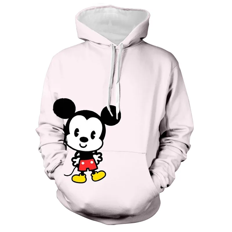 2024 Fashion Unisex Spring New Kids Hoodie Mickey Minnie and Stitch Cartoon Tops Women Street Style Casual Hoodies y2k