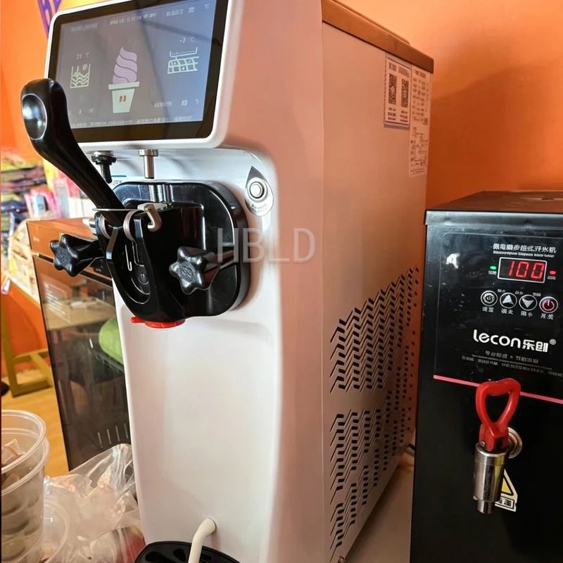 Commercial Summer Soft Ice Cream Maker with Imported Compressor New Design Industrial Strength for Business Use