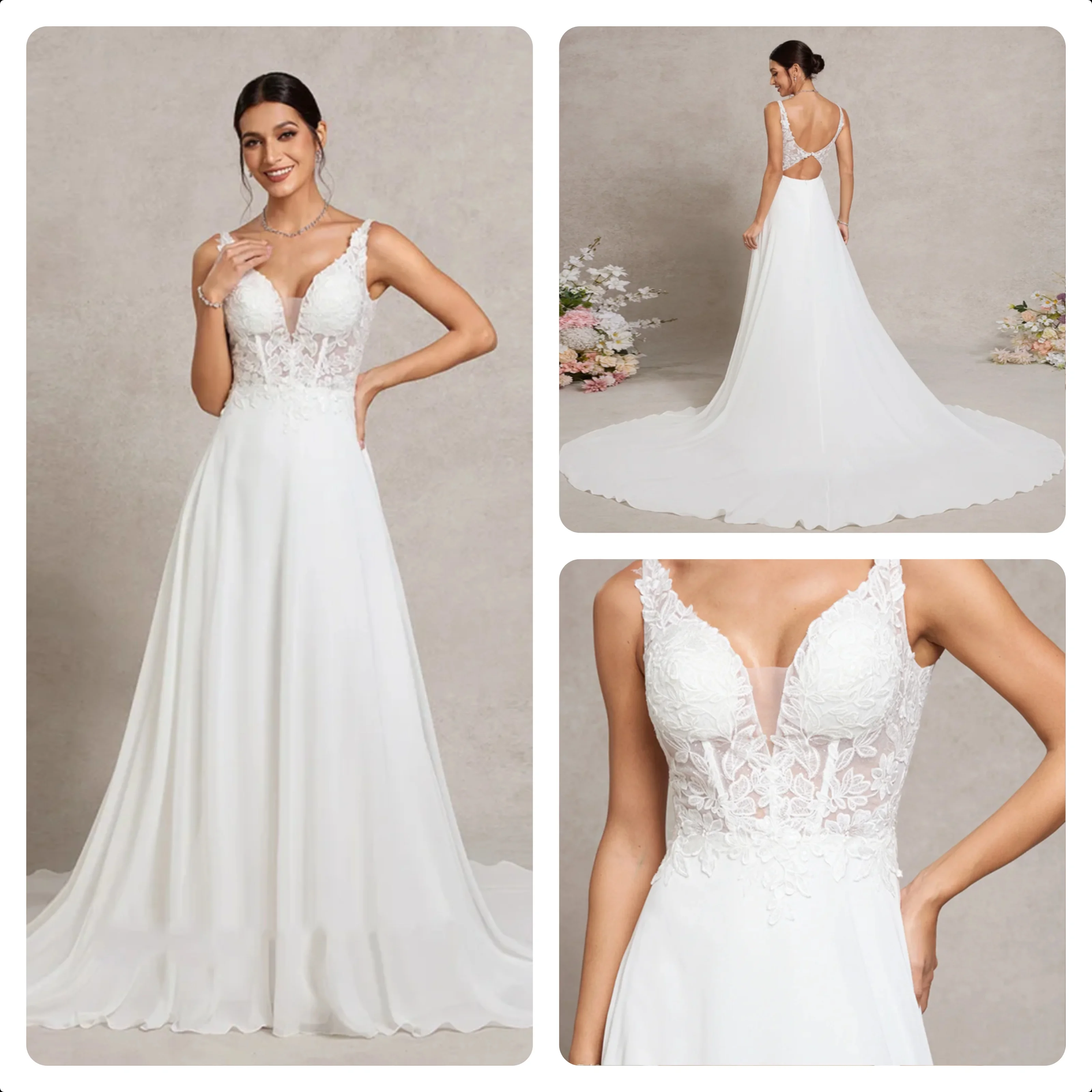 Ivory Strapless Wedding Dresses for Ladies Elegant A Line Bridal Gowns Exquisite Sleeveless Vestidos De Novia 2026 LC0025