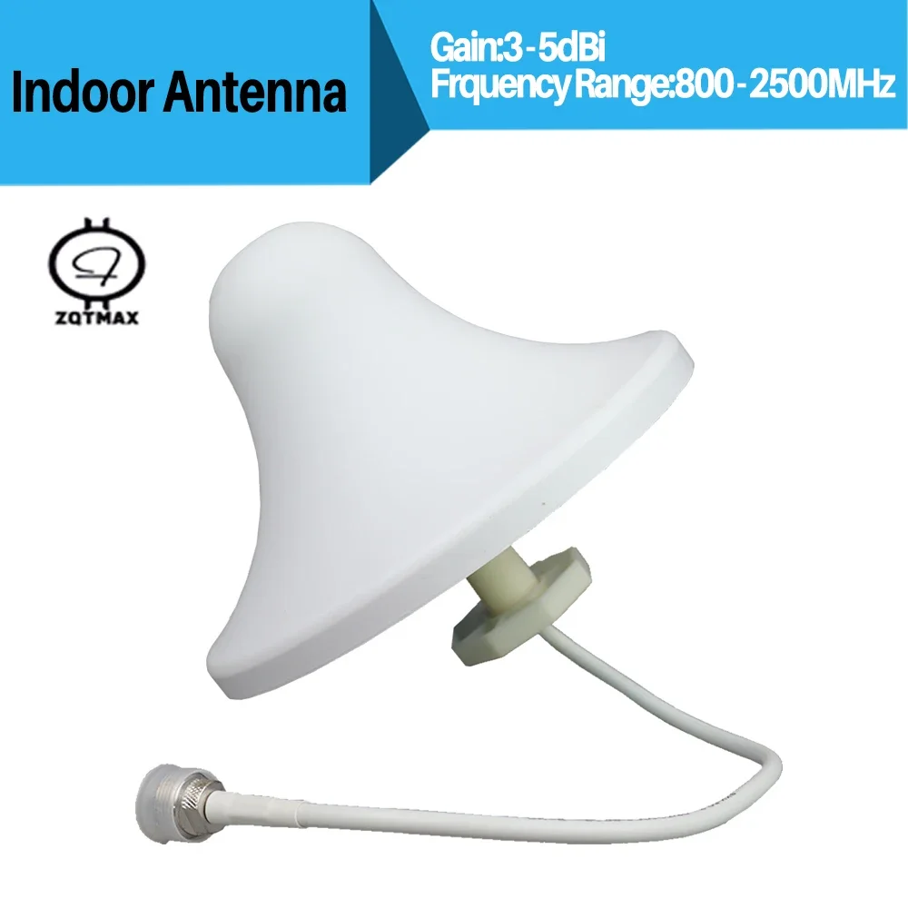 ZQTMAX Ceiling / mushroom / Omni indoor Communication antenna for 2G 3G 4G repeater 850 900 1800 1900 2100 2600 signal booster