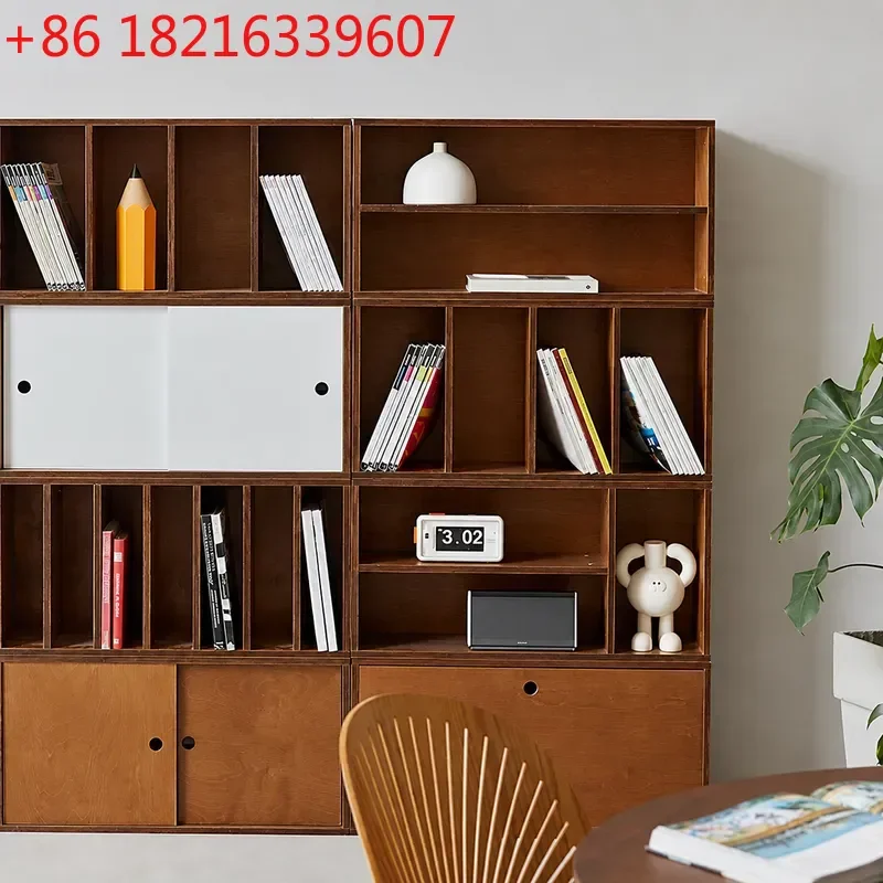 YAOOcean Panel Modular Cabinet TV Stand Locker Bookcase Freely Splicable Combination Storage Unit Modern Minimalist Style