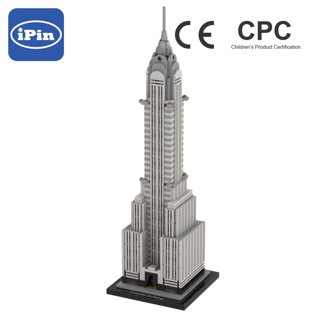 

MOC-30051 Building Blocks Of Chrysler Building High-tech DIY Toys Electronic Drawing Mosaic 810PCS Kids Children Birthday Gifts